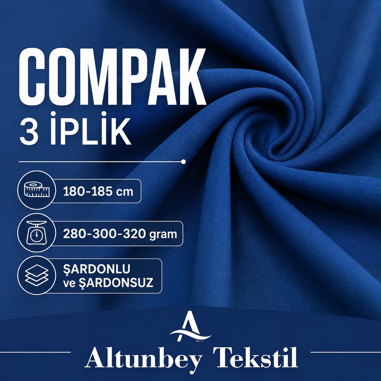 Compak 3 İplik kumaş görseli